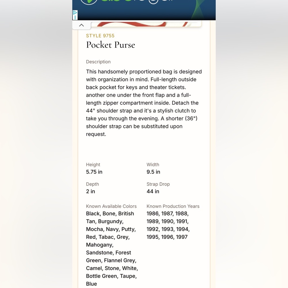 Coach Vintage Pocket Purse - Picture 17 of 17